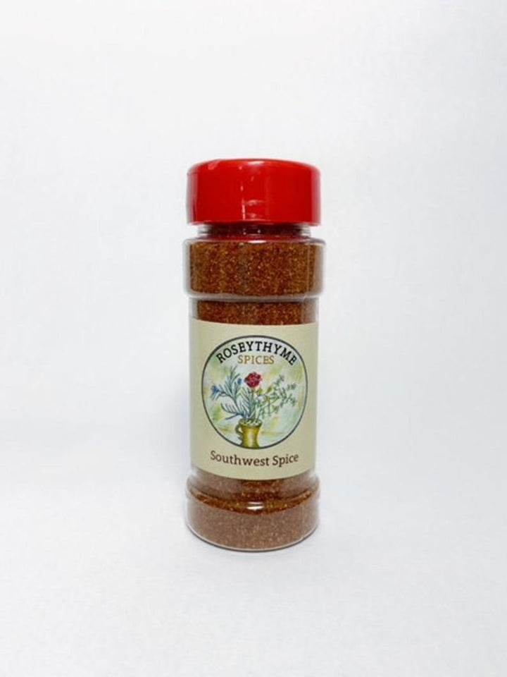 Southwest Spice  Great for bbq's, Chili, Wings and more!  ~ Salt Free ~ Preservative Free ~ No anti-cake Ingredients ~ Sugar Free ~ Gluten Free   Ingredients:  Chili Powders, Paprika, Peppers, Garlic, Coriander, Cumin, Oregano